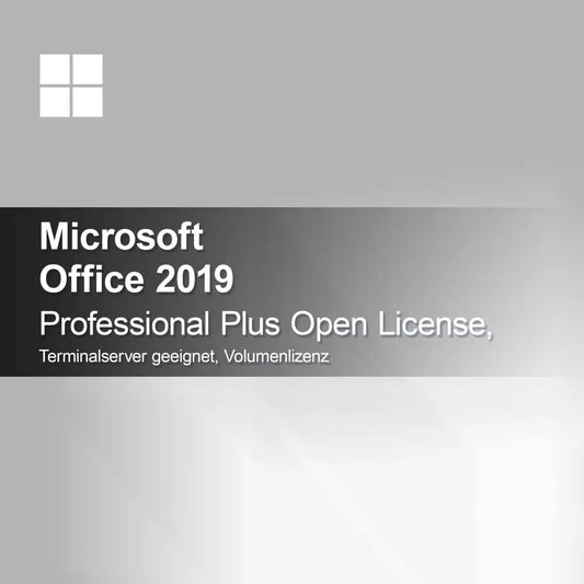 Microsoft Office 2019 Professional Plus Open License, suitable for terminal server, volume license