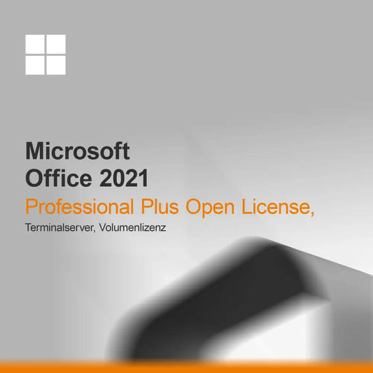 Microsoft Office 2021 Professional Plus Open License, Terminal Server, Volume License