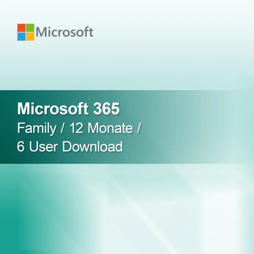 Microsoft 365 Family / 12 months / 6 users Download